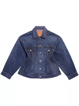 Balenciaga джинсовая куртка Hourglass, синий