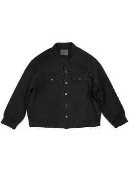 Balenciaga джинсовая куртка оверсайз, черный