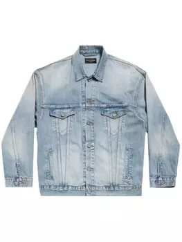 Balenciaga джинсовая куртка Paris Tropical, синий