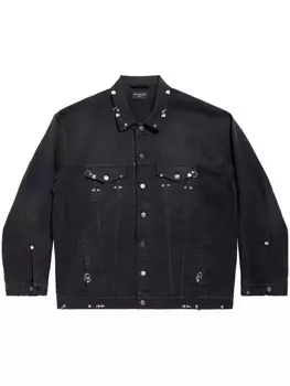 Balenciaga джинсовая куртка Pierced, черный