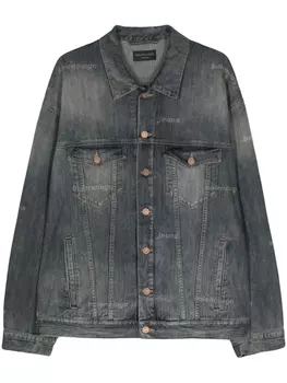 Balenciaga джинсовая куртка с логотипом, синий