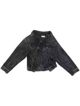 Balenciaga джинсовая куртка со стразами, черный