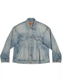 Balenciaga джинсовая куртка строгого кроя, синий