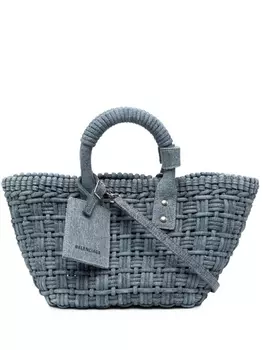 Джинсовая сумка Balenciaga Bistro, синий