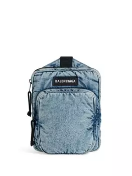 Balenciaga джинсовая сумка-мессенджер Explorer, синий