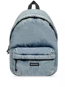 Balenciaga джинсовый рюкзак, синий