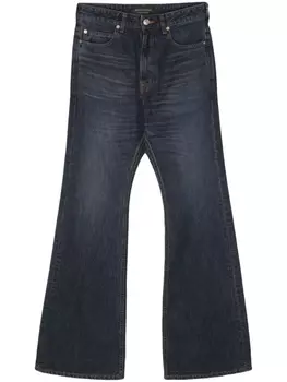 Balenciaga джинсы bootcut с завышенной талией, синий
