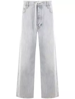 Balenciaga джинсы с широкими штанинами и завязками, синий