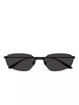Balenciaga Eyewear BALENCIAGA INVISIBLE 20 СОЛНЦЕЗАЩИТНЫЕ ОЧКИ ГЕОМЕТРИЧЕСКОЙ ФОРМЫ В МЕТАЛЛИЧЕСКОЙ ОПРАВЕ, черный