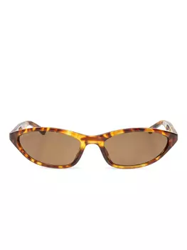 Balenciaga Eyewear Blade солнцезащитные очки, коричневый
