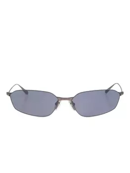 Balenciaga Eyewear hexagonal-frame солнцезащитные очки, серебряный