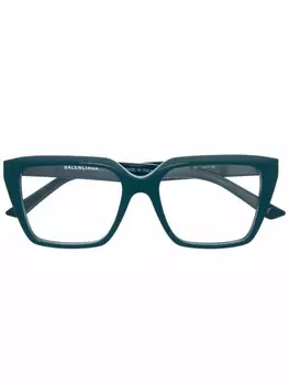 Balenciaga Eyewear очки BB0130O в квадратной оправе, синий