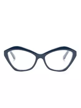 Balenciaga Eyewear очки BB0341O в оправе 'кошачий глаз', синий