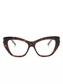 Balenciaga Eyewear очки Dynasty в оправе 'кошачий глаз', коричневый