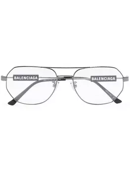 Balenciaga Eyewear очки с логотипом, серый