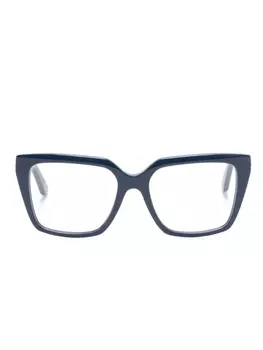 Balenciaga Eyewear очки трапециевидной формы, синий