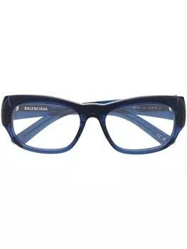Balenciaga Eyewear очки в D-образной оправе, синий