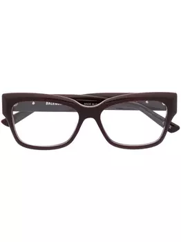 Balenciaga Eyewear очки в D-образной оправе, красный