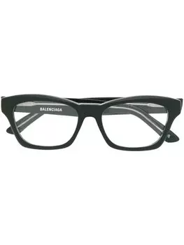Balenciaga Eyewear очки в квадратной оправе, зеленый