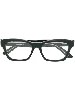 Balenciaga Eyewear очки в квадратной оправе, зеленый