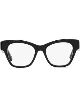 Balenciaga Eyewear очки в оправе 'кошачий глаз' с логотипом, черный
