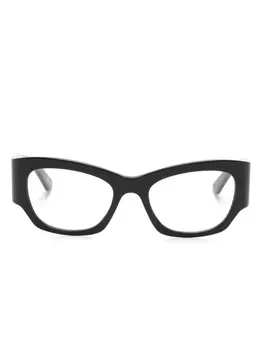 Balenciaga Eyewear очки в оправе 'кошачий глаз' с логотипом, черный