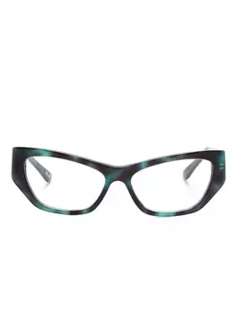 Balenciaga Eyewear очки в оправе 'кошачий глаз', зеленый