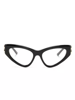 Balenciaga Eyewear очки в оправе 'кошачий глаз' с логотипом, черный