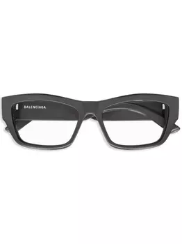 Balenciaga Eyewear очки в прямоугольной оправе, серый
