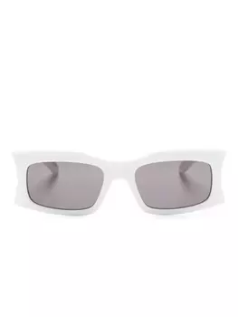 Balenciaga Eyewear солнцезащитные очки BB0291S в прямоугольной оправе, белый