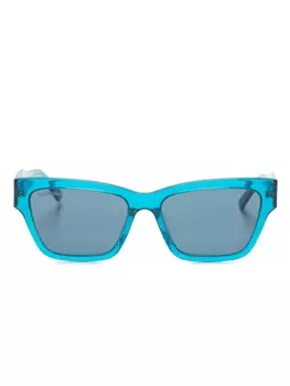 Balenciaga Eyewear солнцезащитные очки BB0307SA в прямоугольной оправе, синий