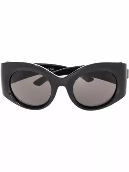 Balenciaga Eyewear солнцезащитные очки Bold в круглой оправе, черный