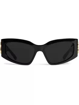 Balenciaga Eyewear солнцезащитные очки Bossy Cat с логотипом, черный