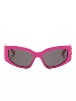 Balenciaga Eyewear солнцезащитные очки Bossy в оправе 'кошачий глаз', розовый