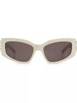 Balenciaga Eyewear солнцезащитные очки Bossy в оправе 'бабочка', белый