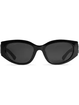 Balenciaga Eyewear солнцезащитные очки Bossy в овальной оправе, черный