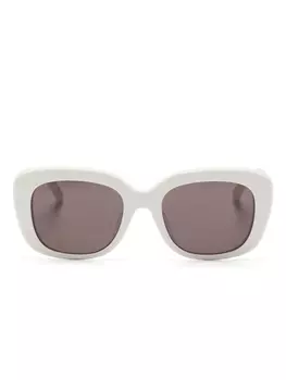 Balenciaga Eyewear солнцезащитные очки Dinasty в оправе 'кошачий глаз', белый