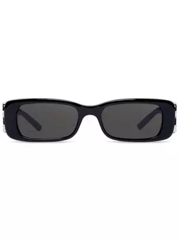 Balenciaga Eyewear солнцезащитные очки Dynasty BB в прямоугольной оправе, черный