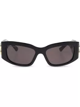Balenciaga Eyewear солнцезащитные очки Dynasty D-образной оправы, черный