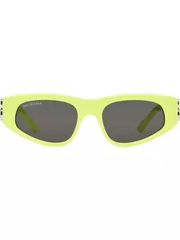 Balenciaga Eyewear солнцезащитные очки Dynasty в оправе 'кошачий глаз', желтый