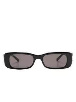 Balenciaga Eyewear солнцезащитные очки Dynasty в прямоугольной оправе, черный