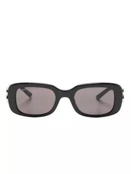Balenciaga Eyewear солнцезащитные очки Dynasty в прямоугольной оправе, черный