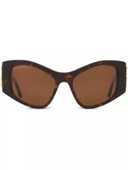 Balenciaga Eyewear солнцезащитные очки Dynasty XL D-образной оправы, коричневый