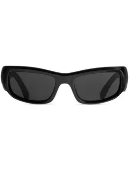 Balenciaga Eyewear солнцезащитные очки Hamptons в прямоугольной оправе, черный