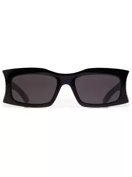 Balenciaga Eyewear солнцезащитные очки Hourglass в прямоугольной оправе, черный