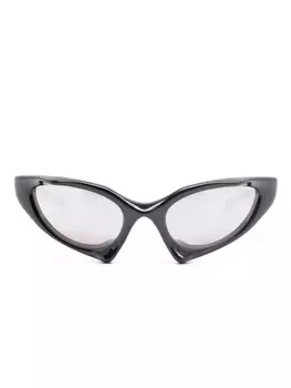 Balenciaga Eyewear солнцезащитные очки «кошачий глаз» для бега, черный