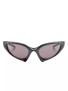 Balenciaga Eyewear солнцезащитные очки «кошачий глаз» для бега, черный