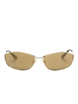 Balenciaga Eyewear солнцезащитные очки Mercury в овальной оправе, золотистый