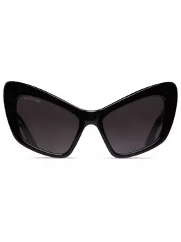 Balenciaga Eyewear солнцезащитные очки Monaco в оправе 'кошачий глаз', черный