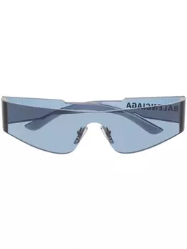 Balenciaga Eyewear солнцезащитные очки Mono в прямоугольной оправе, синий